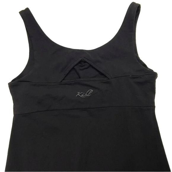 Kuhl Harmony Tank Dress Women's Medium Black Stretch Keyhole Back Athleisure - Picture 4 of 6